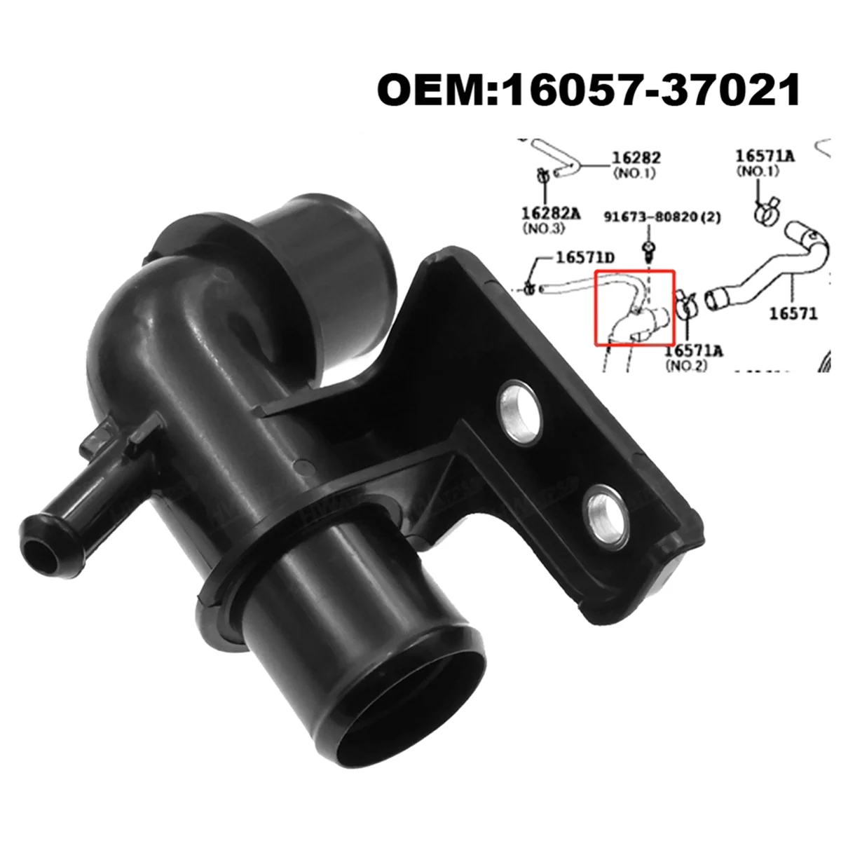 Für lexus nx200 nx200t nx300h toyota harrier rav4 3zrfae 3zrfe Kühler Wasser auslass gehäuse Thermostat 90919-02210