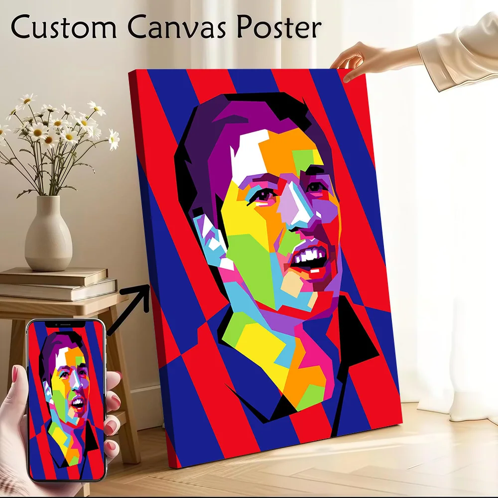 Póster de Luis Suarez Barcelona, ​​cuadro impreso en lienzo personalizable para imágenes, arte de pared, decoración moderna para el hogar, decoración para sala de estar