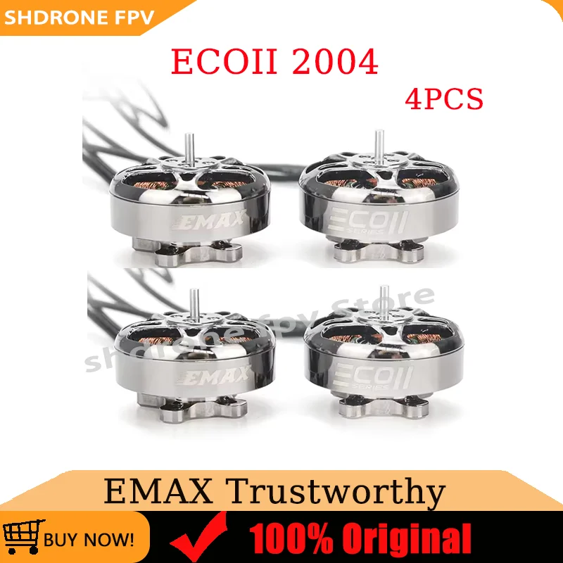 

Emax ECO II 2004 1600KV 2000KV 2400KV 3000KV 4-6S 3 мм вал CW 450 Вт MaxPower бесщеточный двигатель для мультироторного FPV Drone Quadcopter