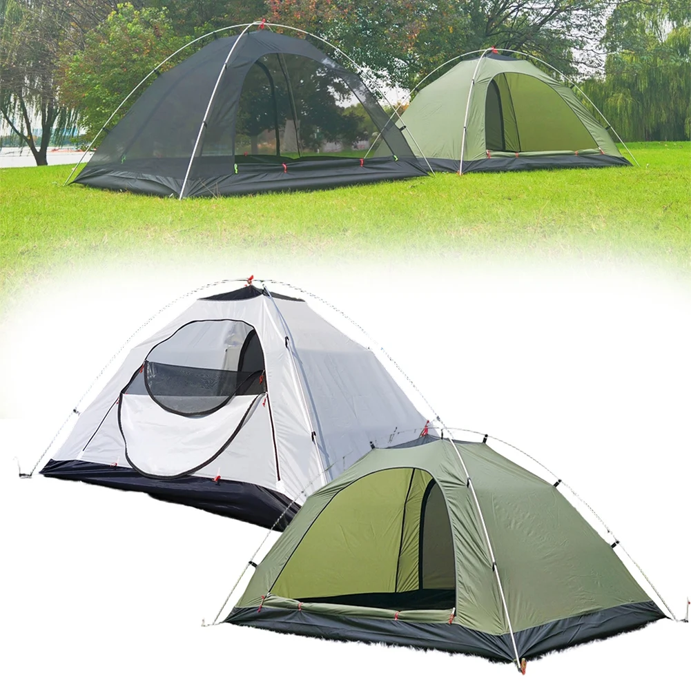 Camping Tent Oxford Cloth Self-Standing Waterproof Mosquitoproof And Warm Inner Tent With Aluminum Pole Outdoor Tents Accessory