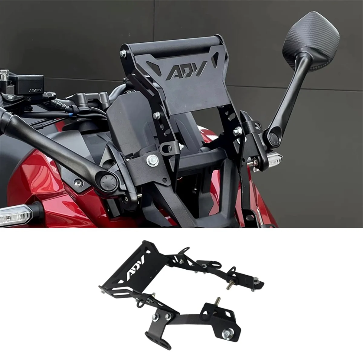 

HIWS For ADV160 Adv 160 2023 2024 Motorcycle Windshield Forward Moving Bracket Adjustable Navigation Holder Accessories
