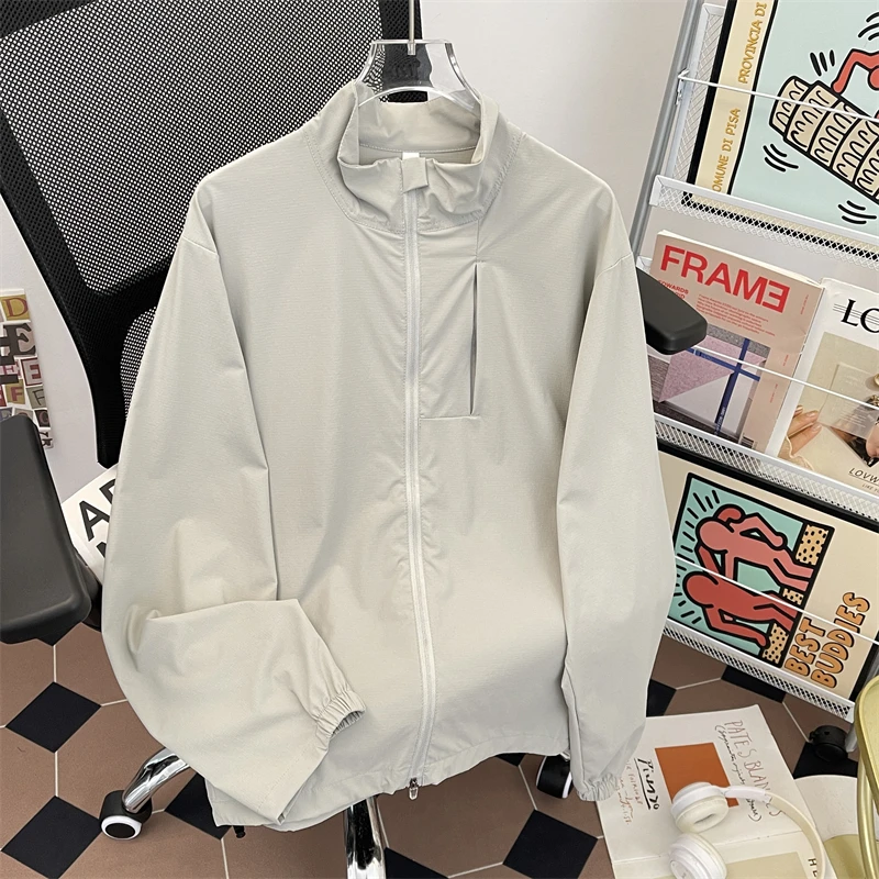 

Легкая дышащая мужская летняя куртка для активного отдыха с защитой от солнца, быстросохнущая спортивная одежда, ветровка с защитой от УФ-излучения, американский стиль