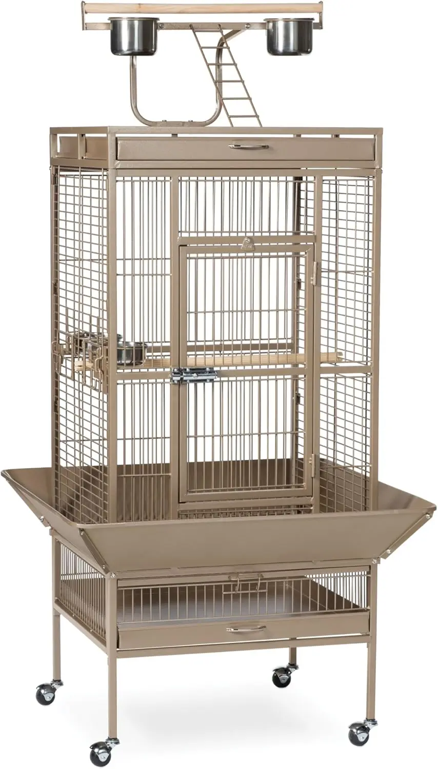 Prevue Hendryx Pet Products Wrought Iron Select Bird Cage 3152Coco Coco Brown, 24-Inch By 20-Inch By 60-Inch