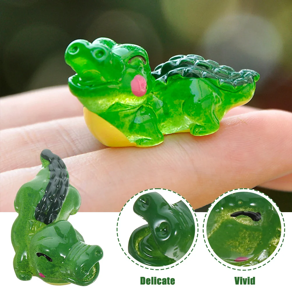 

BUTIFULSIC 10pcs Mini Statue for Landscape Bonsai Decor Resin Figurines Tiny Animal Ornaments Pots Accessories