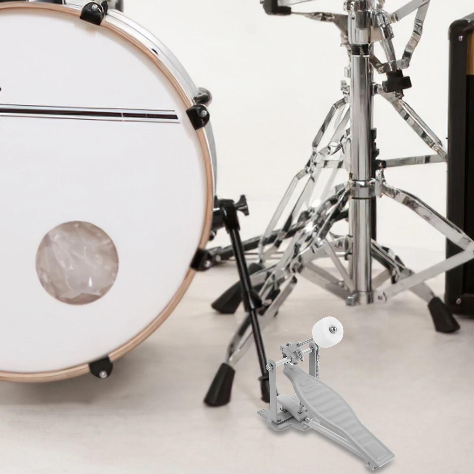 

Drum Pedal Hammer White Aluminum Adjustable Angle Height Bass Accessory Drum Kit Parts Percussion Instrument Accessories Durable