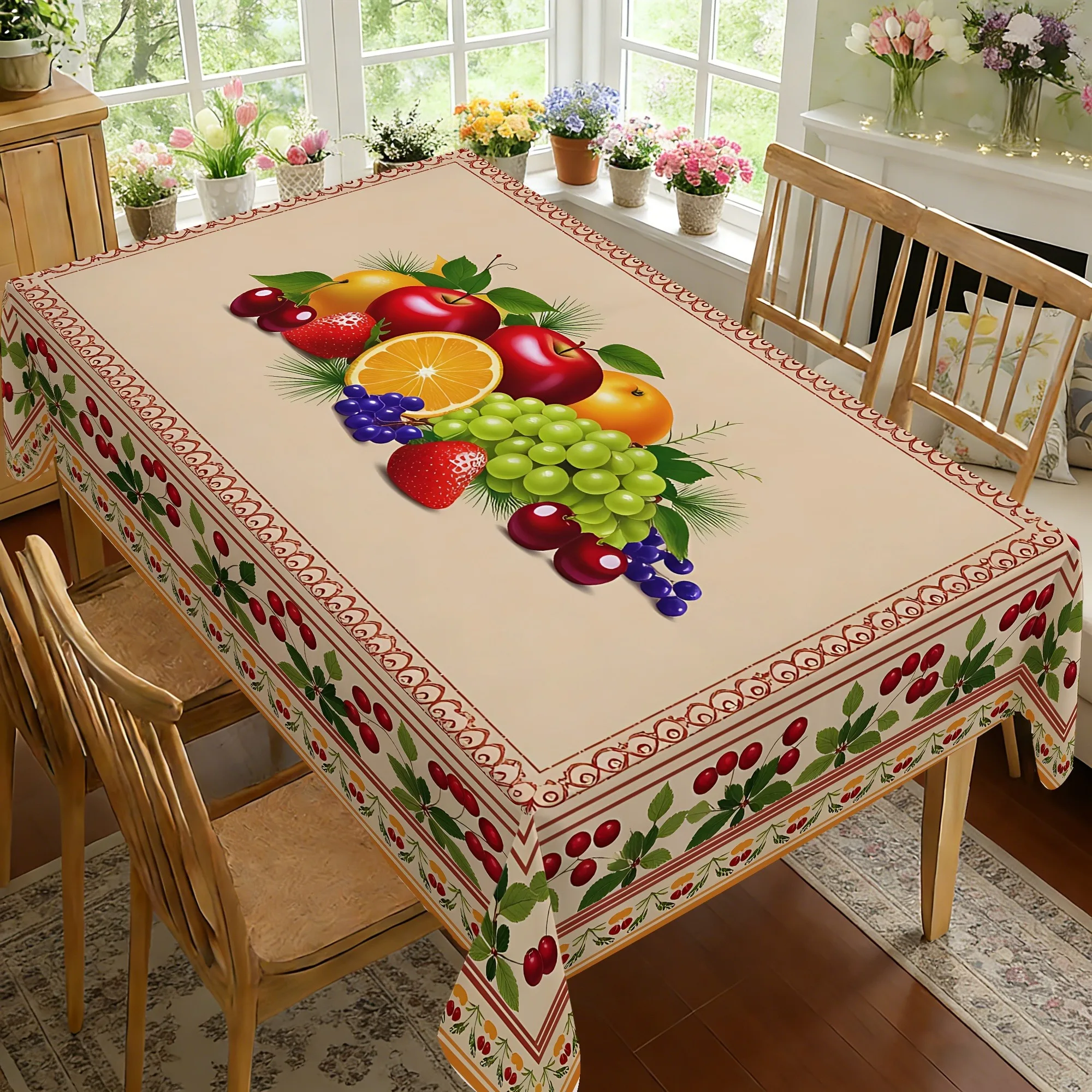 [JIT] 1pc Soft, fashionable and aesthetically pleasing 2D flat tablecloth Washable and easy to cleanzyc
