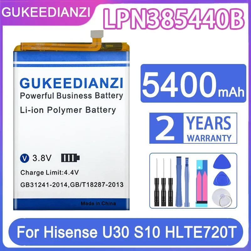 

LPN385440B Rechargeable Mobile Phone Batteries 5400mAh For Hisense U30 S10 HLTE720T U 30 S 10 Cell Phone Portable Battery