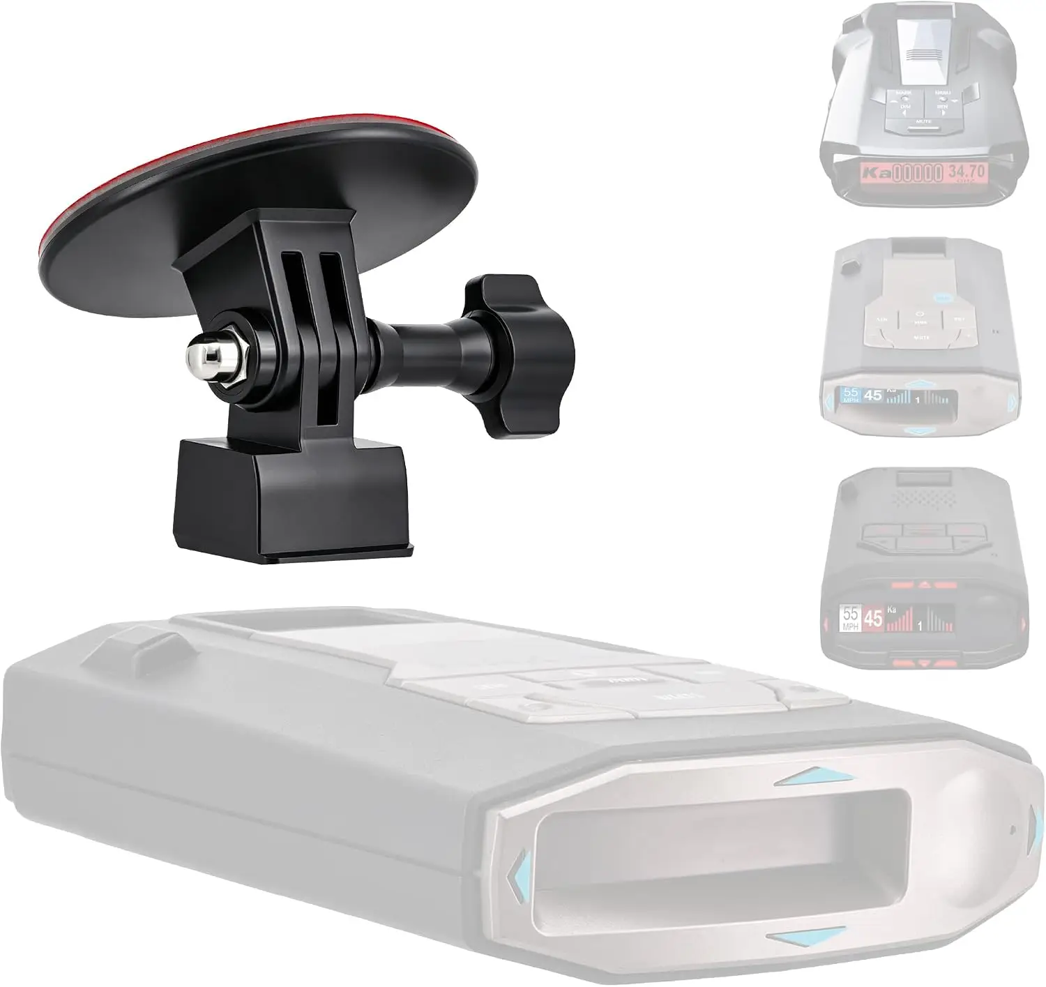 Windshield Magnetic EZ Magnet Dock Adhesive Sticky Mount for Escort MAX 360c Redline Cobra RAD 700/Scout/Dual Pro Radar Detector
