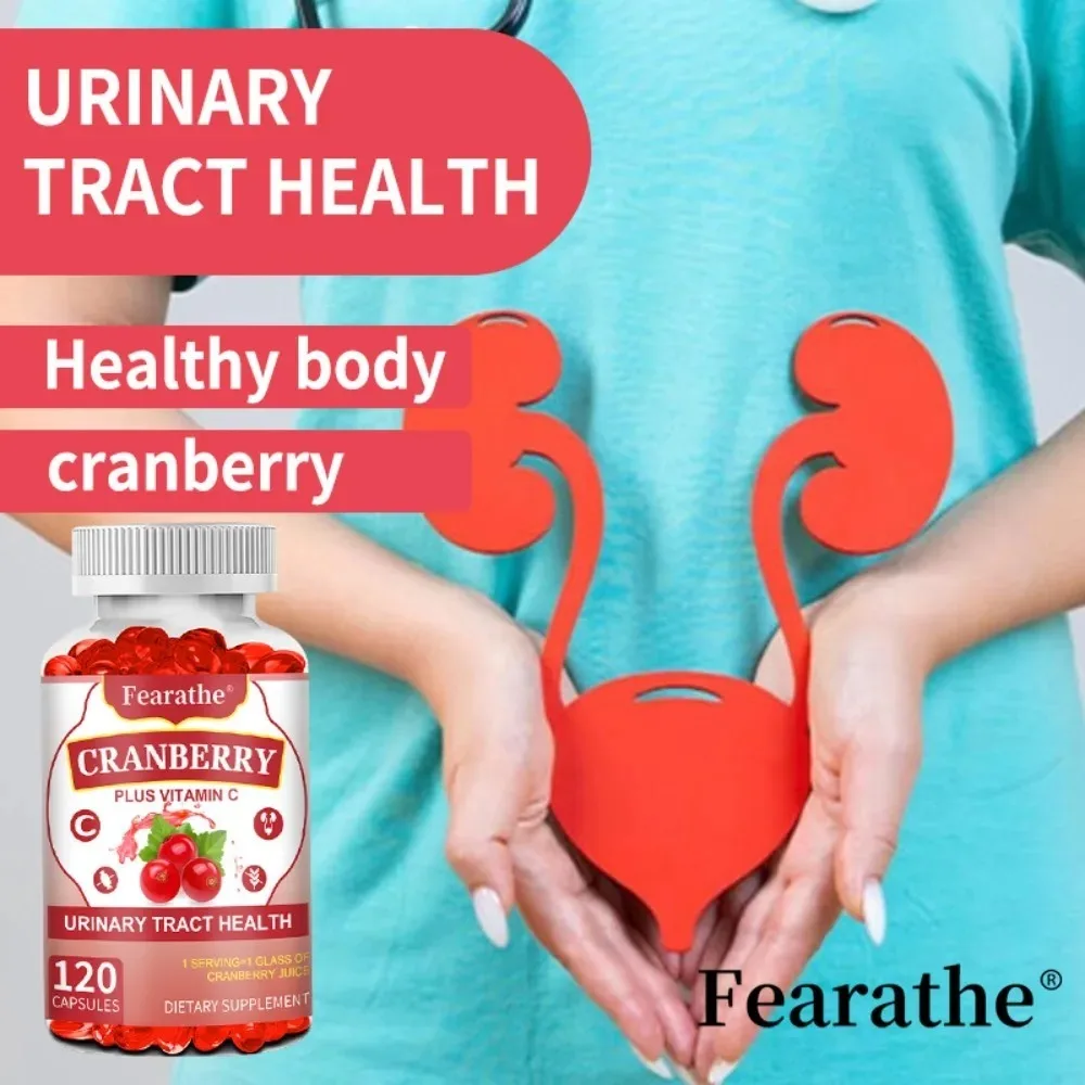 Cranberry Extract Capsule+vitamin C | Supports Urinary Tract Health and Kidney Cleansing, Promotes Digestion & Absorption
