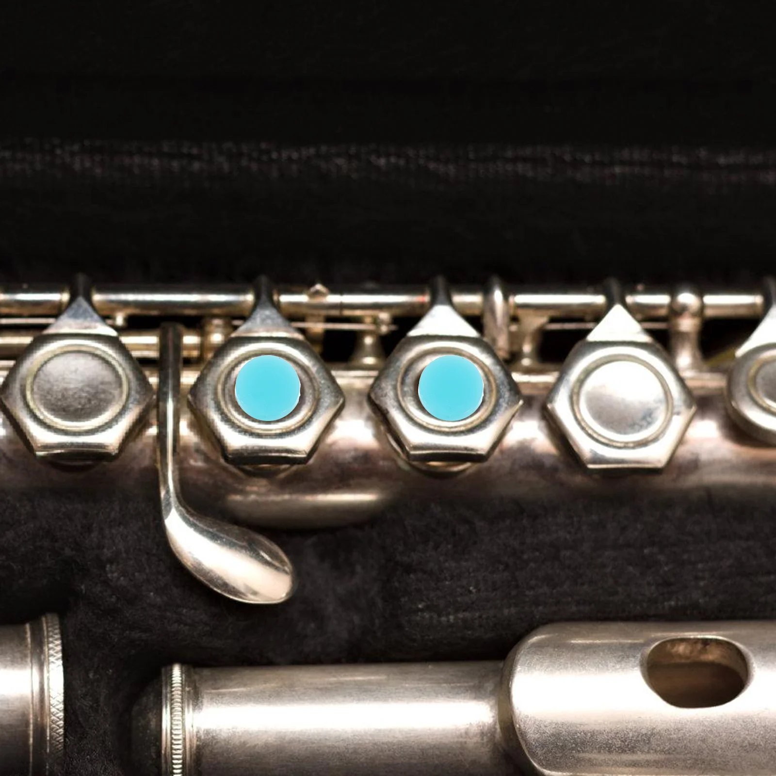 

20 Pcs Flute Hole Plug Flutes Musical Instrument Key along with Silicon Plugs Silicone Open Cover Keycap Parts