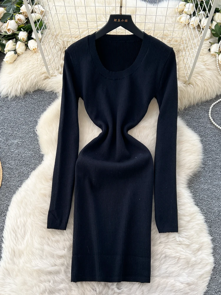 Ele malha longa sve redonda ne dr emagrecimento cintura alta fibra de poliéster temporada de inverno bodycon saia ci commute