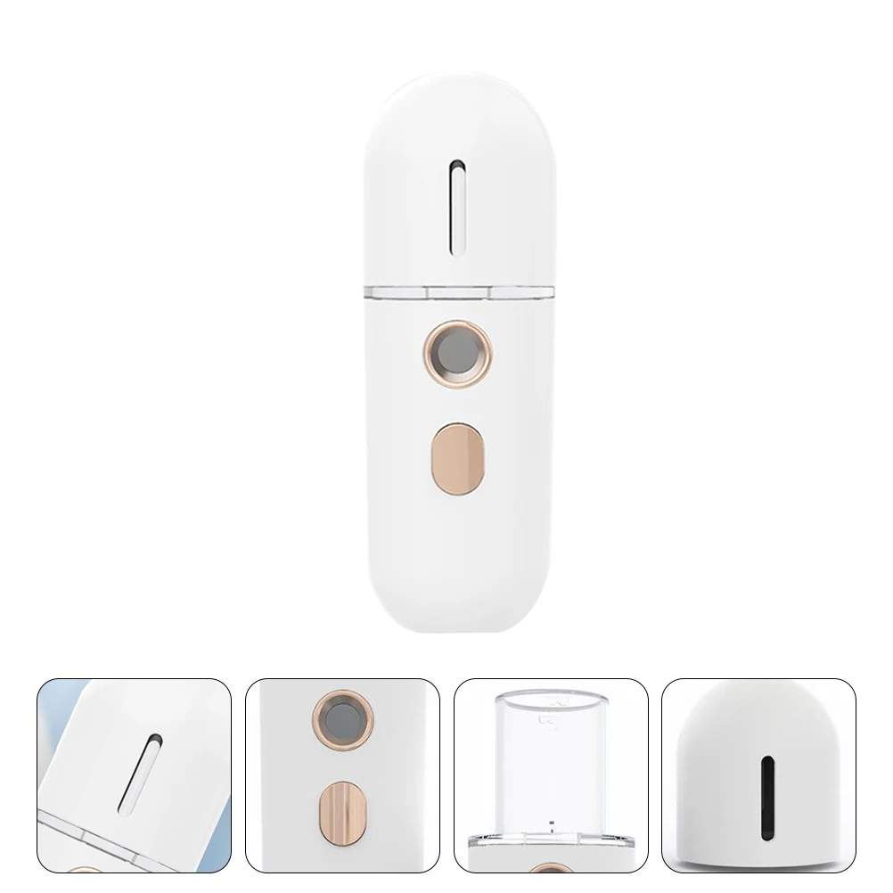 

1 set 12Ml Handheld Cooling Beauty Device Nano Mist Sprayer Portable Facial Steamer For Acne Dry Skin Mini Moisturizing Mister