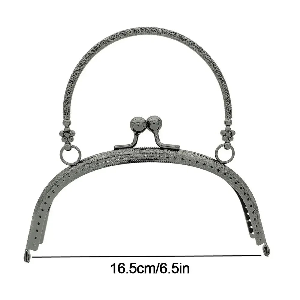 Bag Hardware Metal Purse Frame Kiss Clasp Vintage 16.5CM Purse Clasp Frame Bag Kiss Clasp Lock Bag Making