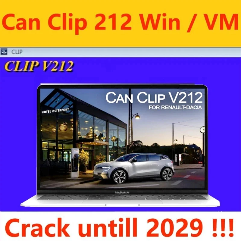 Herramienta de coche, lo último en puede Clip V216V212 V211 V207 para Renault OBD2, CanClip de diagnóstico V205 + Reprog V191 + Extractor de pines V2, actualización a 2029