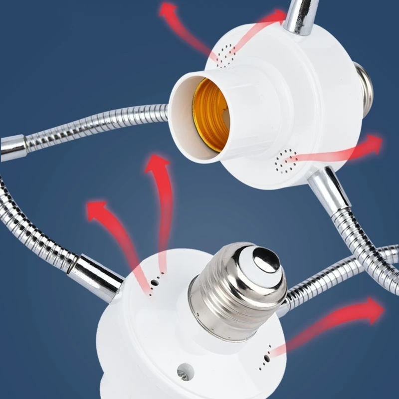 3/4/5/6 1 rozdzielacz gniazda światła gospodarstwa domowego żarówka LED fotografia Adapter gniazda Dropship