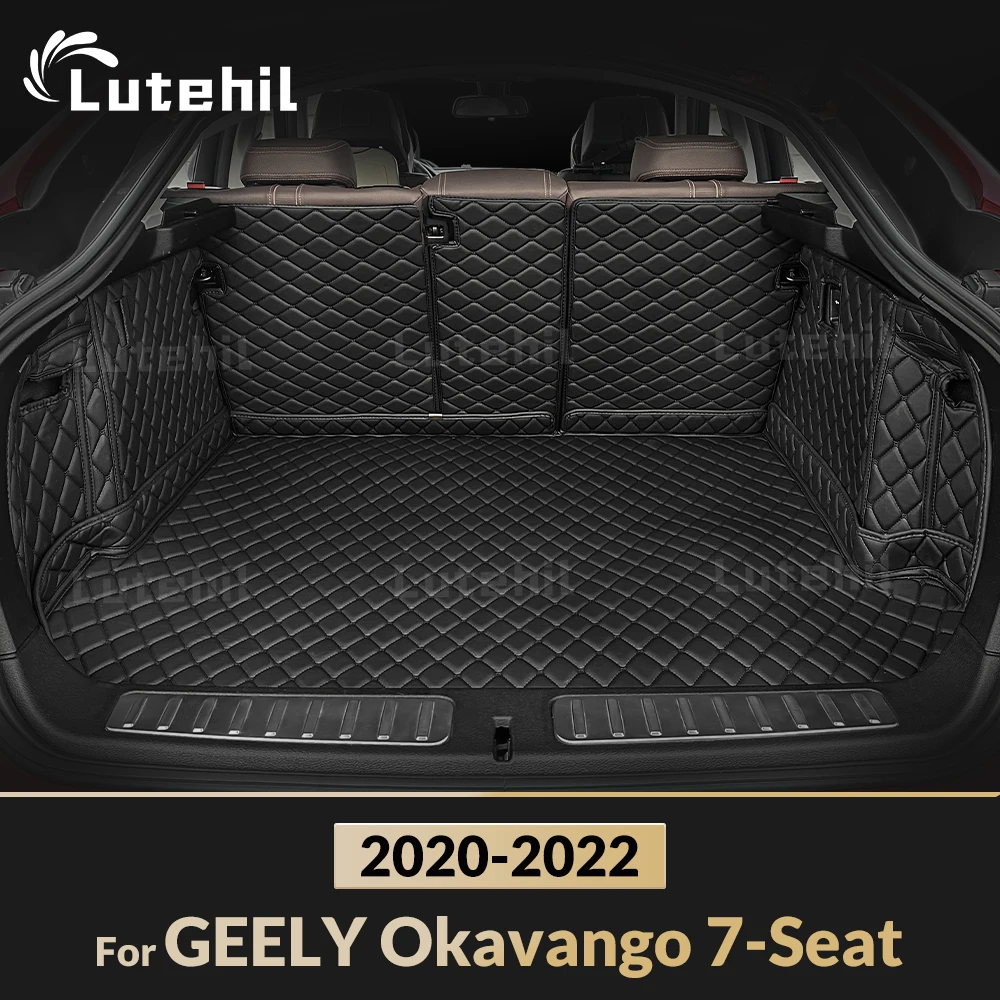 

Для GEELY Okavango 7-Seat 2020 2021 2022 Автоматический коврик для багажника с полным покрытием, чехол для багажника автомобиля, подкладка для багажника, аксессуары для интерьера