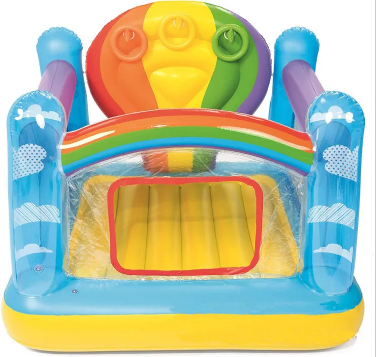 52269 Kids Toy Amusement Indoor Inflatable Hot Air Balloon Bouncer Trampoline Jumping Bed