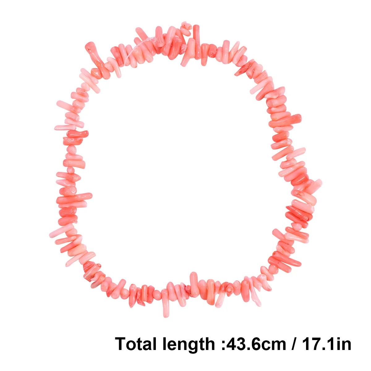 120 Uds. 40Cm suelto para hacer joyería Diy Material espaciador de Coral Irregular cuentas rosas para pulsera collar cuentas Diy