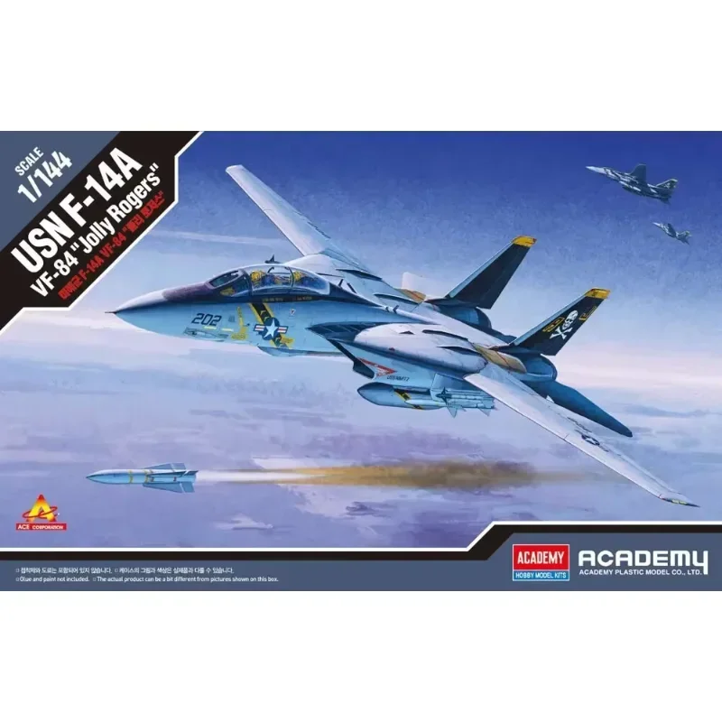 

1/144 модель Академии 12626 F-14 Панда VF-84 Пиратский флаг в сборе, весы, игрушки «сделай сам», комплект модели