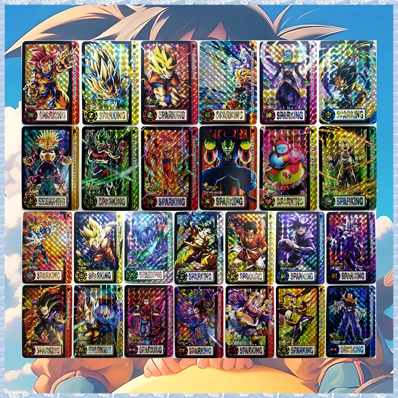 26pcs Japanese Anime Dragon Ball DIY ACG Piccolo Cooler Android 17 Broly Zamasu Fierce Battle Collectible Card Birthday Toy Gift