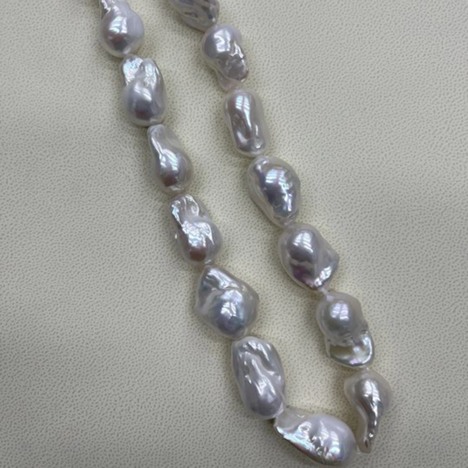 

Natural Pearl Big Irregular 14x24-16x26mm Freshwater Necklace Semi-Finished Baroque DIY Materials Accessories Wholesale Jewelry