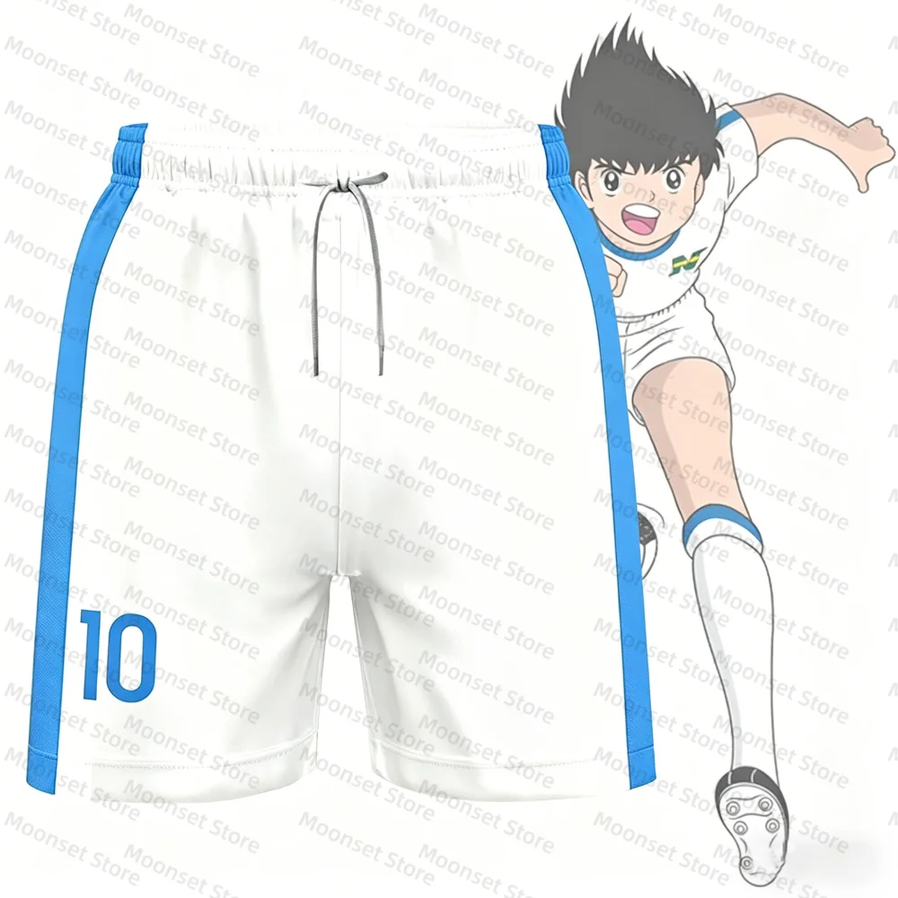 2-teiliges Outfit für Kinder, Trainingsanzug, Captain Tsubasa Football Nr. 10, bedrucktes T-Shirt, kann zwischen T-Shirts oder Shorts ausgewählt werden, Kinderkleidungsset – Detail 10