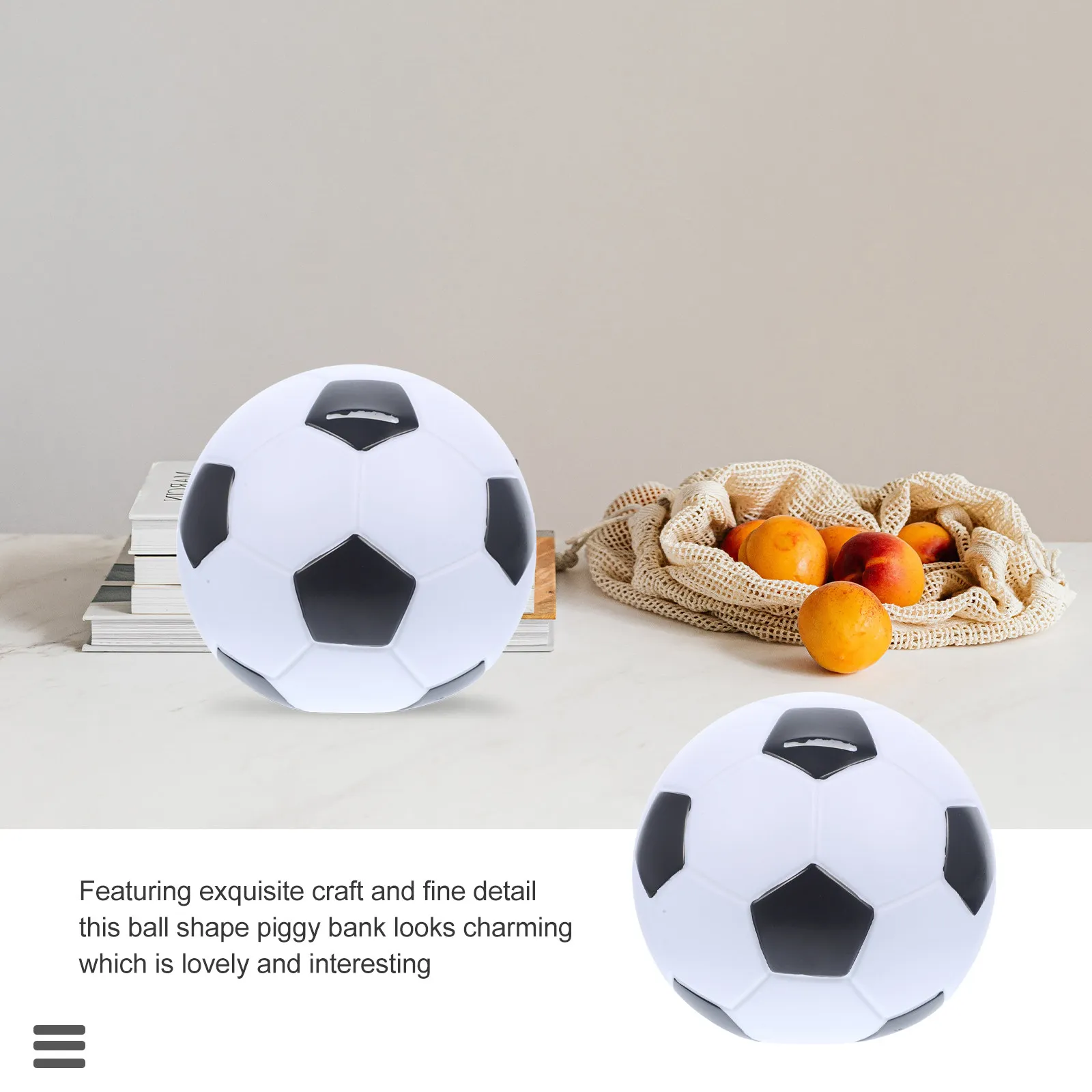 

Football Piggy Bank Vinyl Coin Bank For Kids Boys Girls Money Saving Jar Portable Change Container Home Decoration Gift