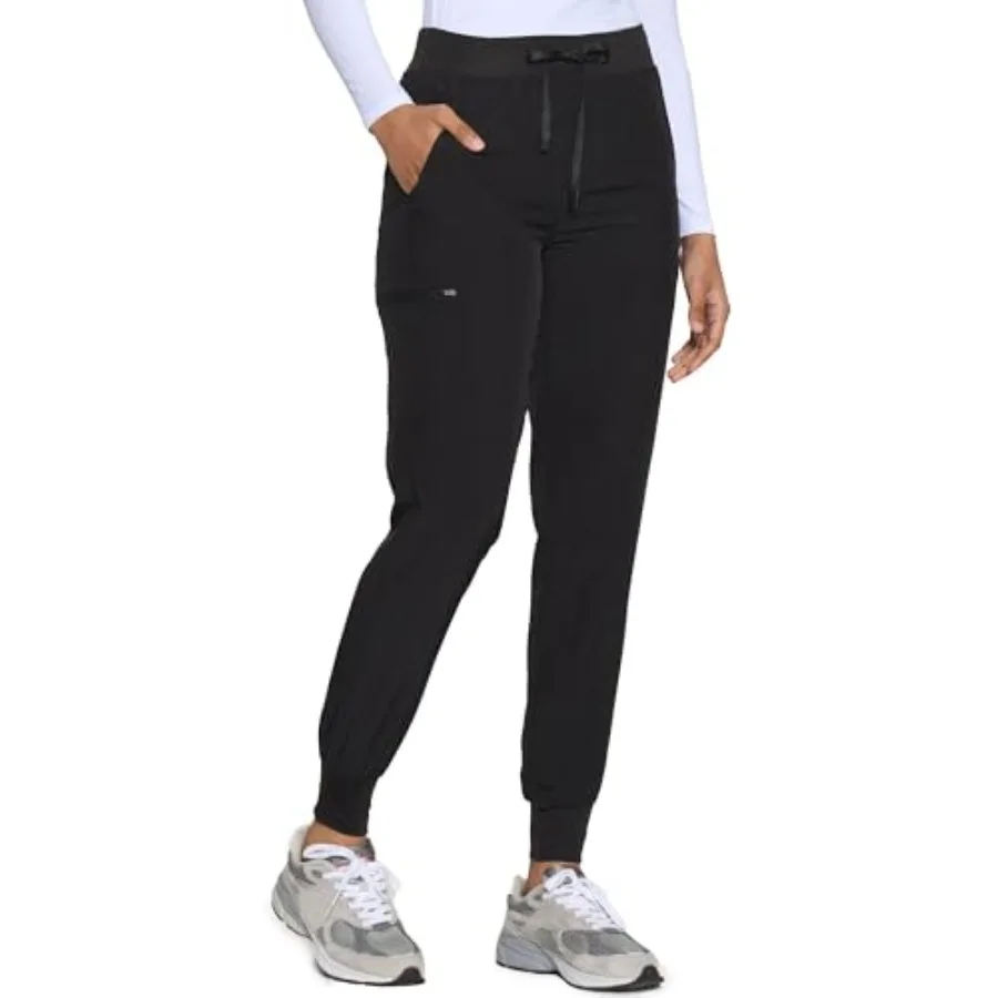 

COZYFIT Womens Scrub Pants - Soft Stretch Yoga Style with 5 Pockets, Slim Fit Jogger Scrubs Pants for Women