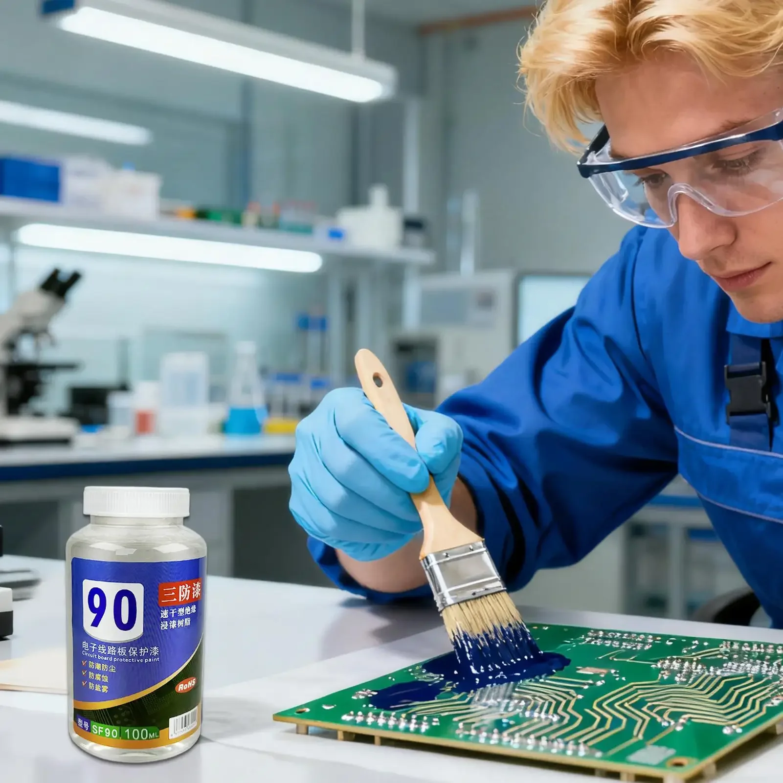 Conformal Coating 100ml Clear Waterproof Electronics Potting Compound Board Circuit Repair Paint for Electronics PCB Electrical