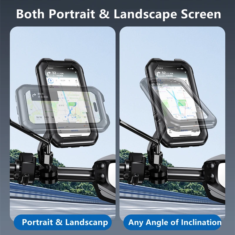Mobile Phone Navigation Stand Motorcycle & Electric Vehicle Riding Stand Rainproof & Stable Mountain Bicycle Phone Stand view 4