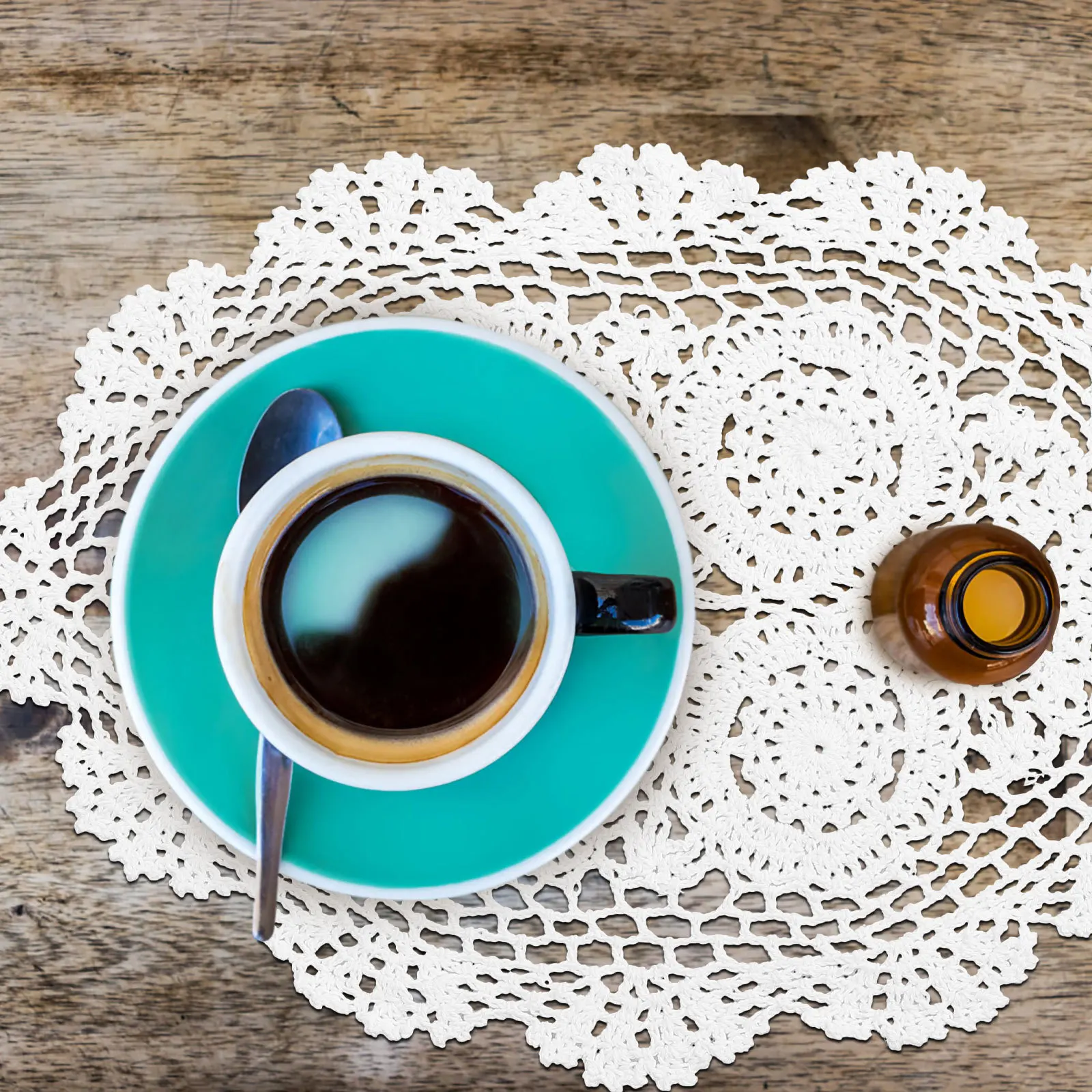 

Premium Cotton Tablecloth Elegant Design Rustic Placemat Easy Clean Holiday Atmosphere Dining Table Decor