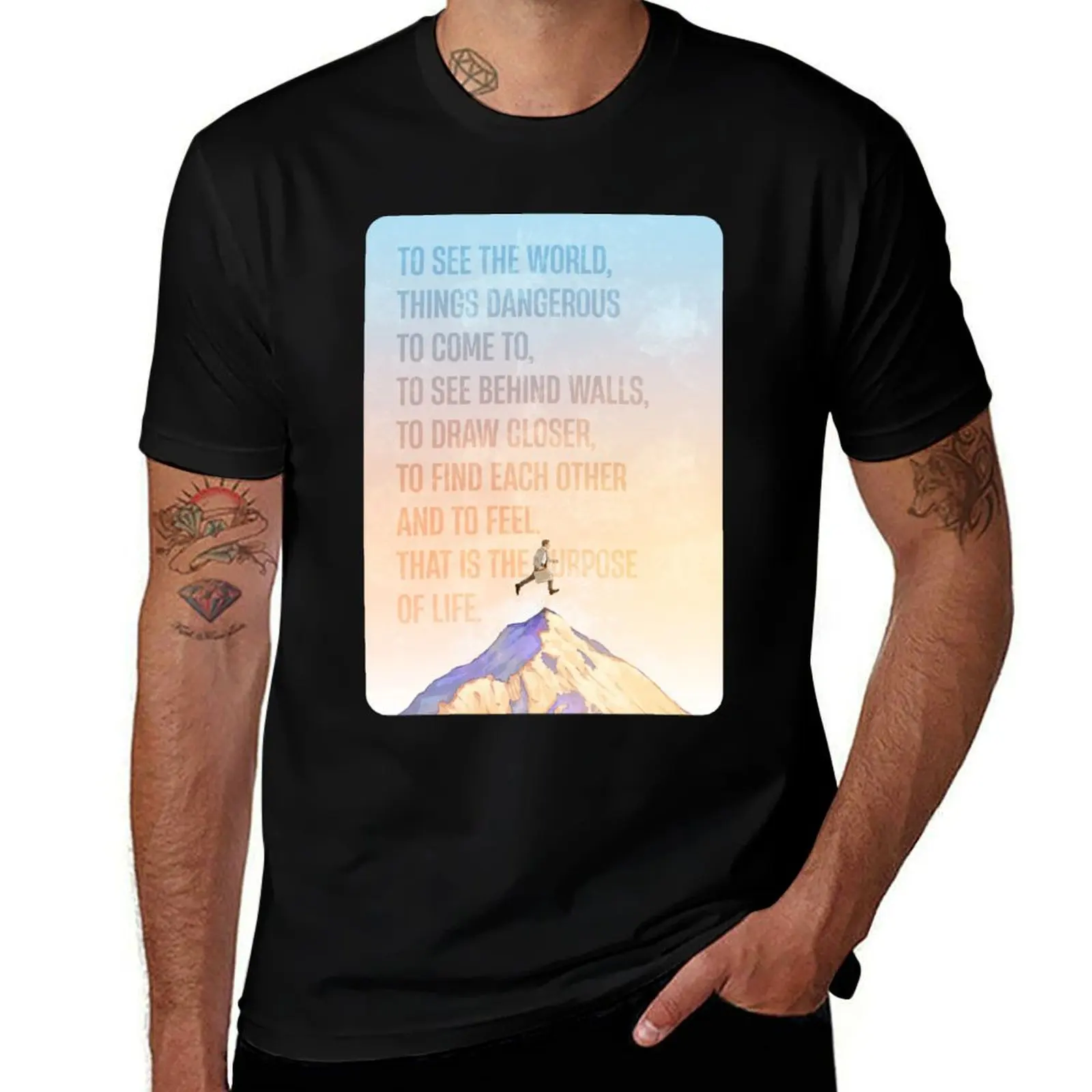 The Purpose of Life T-Shirt Fitness Quick Dry Short Sleeve Top T-Shirt