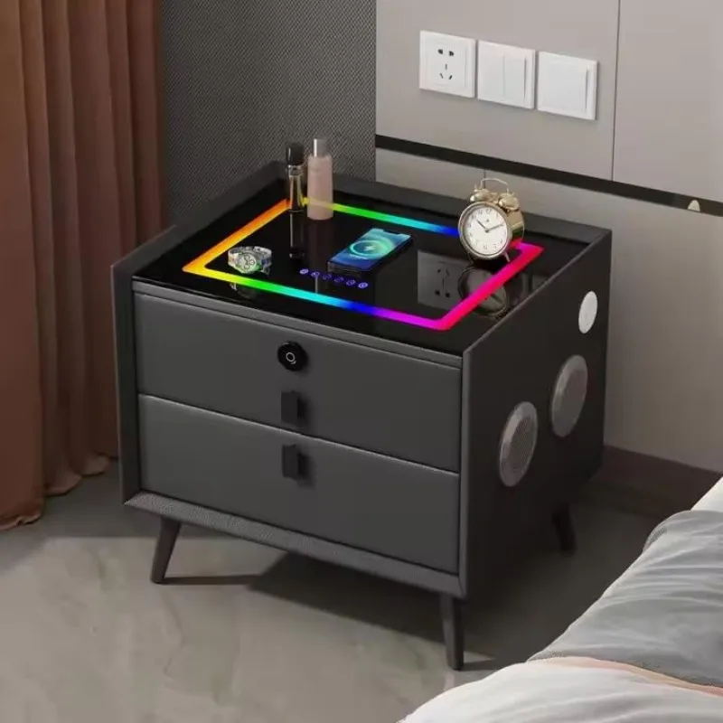 الجمالية مضحك منضدة الشمال المنظم الصناعية ضوء منضدة شاحن الهاتف الطابق الجدول دي Chevet اكسسوارات المنزل