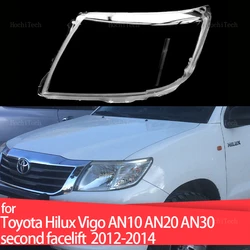 Headlight Headlamp Lampshade Glass Lens Case Protective Shell Cover For Toyota Hilux Vigo AN10 AN20 AN30 Second Facelift 2012-14