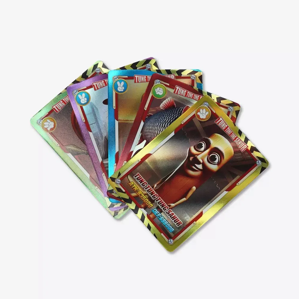 Tungtungtung Sahur Blindbox Cards Random 1 Box Brainrot Italian Cards Battle Board Game Toys Brr Patapim Tralalelo Tralala Shark view 2