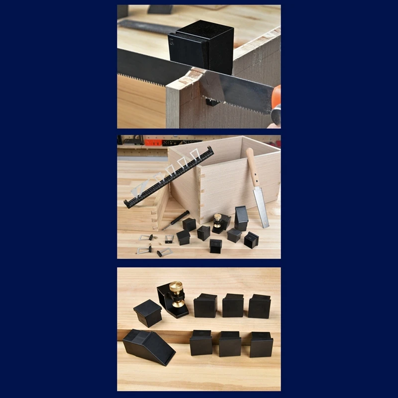 ABBN-Dovetail Jigs สําหรับงานไม้,Dovetail Jig Marker,คู่มือการเลื่อยคู่,ตัดข้อต่อไม้ได้อย่างง่ายดาย,คู่มือการเลื่อยมือแม่เหล็ก