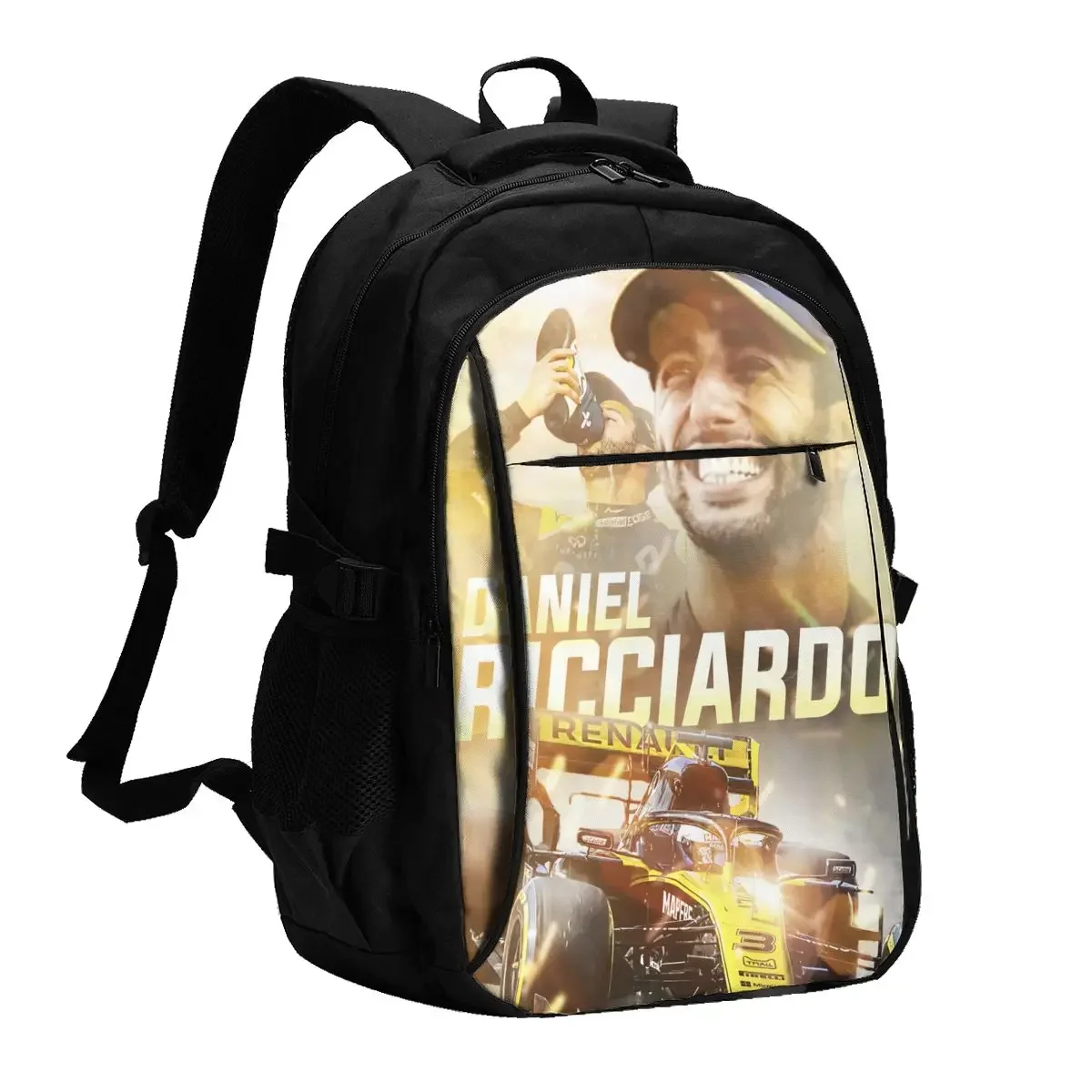 

Daniel Ricciardo 3 Travel Laptop Backpack, Business Water Resistant Backpack with USB Charging Port, College Bag for Men & Women