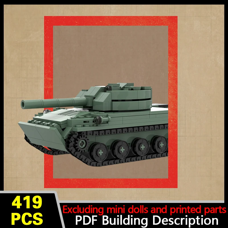 2S9 Self-Propelled Howitzer Model MOC Building Bricks War Equipment Modular Technology Gifts Holiday Assemble Children Toys Suit