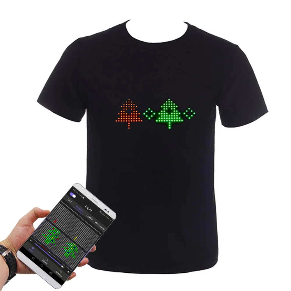 LED T-shirt With Scrooling Display LED Scrooling Message T shirt LED Display T Shirt