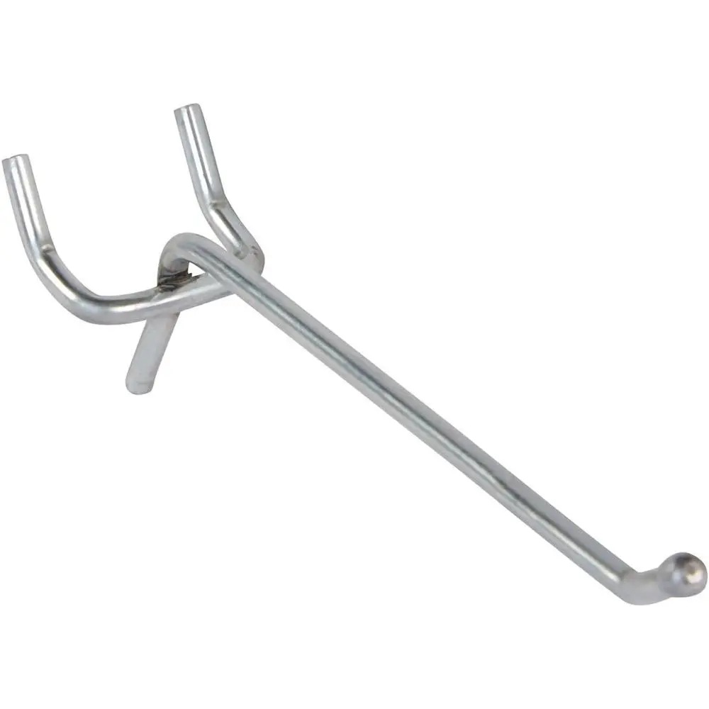 

Chrome 4 Pack of 200 Pegboard Hooks for Hanging Accessories, Tools, and Displays on 1/8 or 1/4 Panels