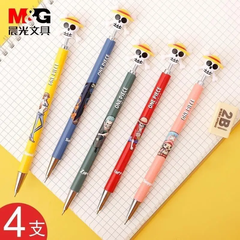 16cm 0.5mm One Piece elementary school student mechanical pencil drawing pencil cartoon cute fun writing pen exam pen view 2