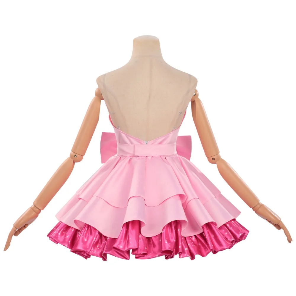 Anime Alien Stage Zombie Stage Mizi Cosplay Costume Wig Mizi Sua Cute Big Bow White Dress Lolita Stage Clothing Halloween Outfit view 3