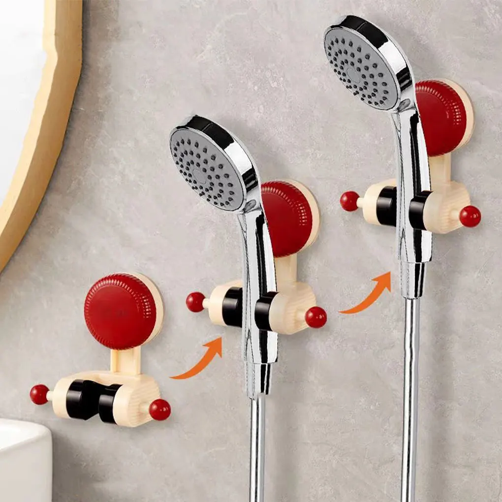 2pcs/set Bathroom Adjustable Suction Cup Base Compatible With Most Flower Wines Can Be Repeatedly