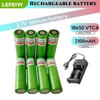 2025 Brand New 3.6V 2100mAh 18650 Battery for Samsung 18650 VTC4 30A Toy Tool Flashlight Battery