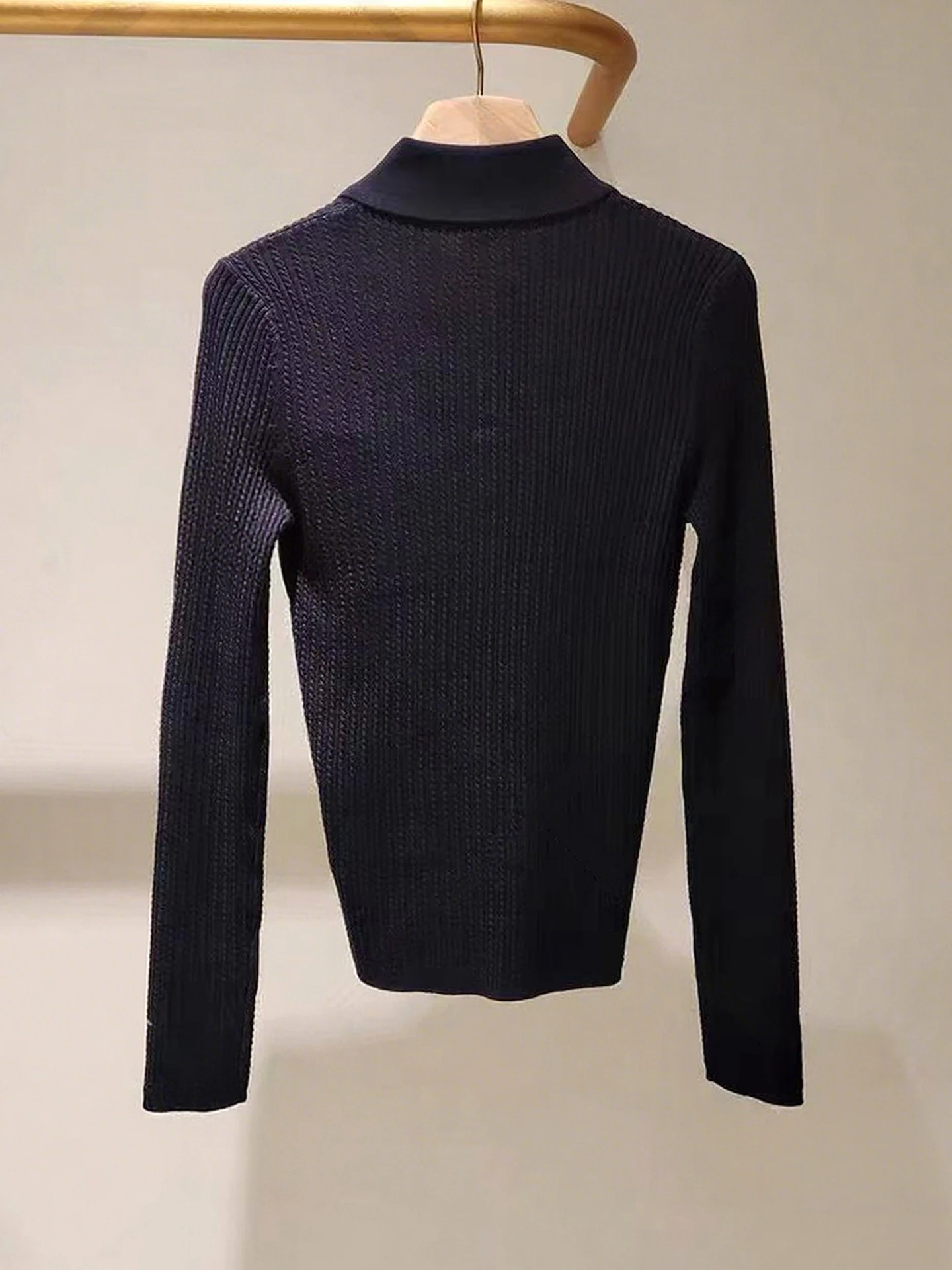 

Faionable Casual Ne Knitted Sweater Top for Women Ele Simple Design Autumn New Arrival from S Home South Oil