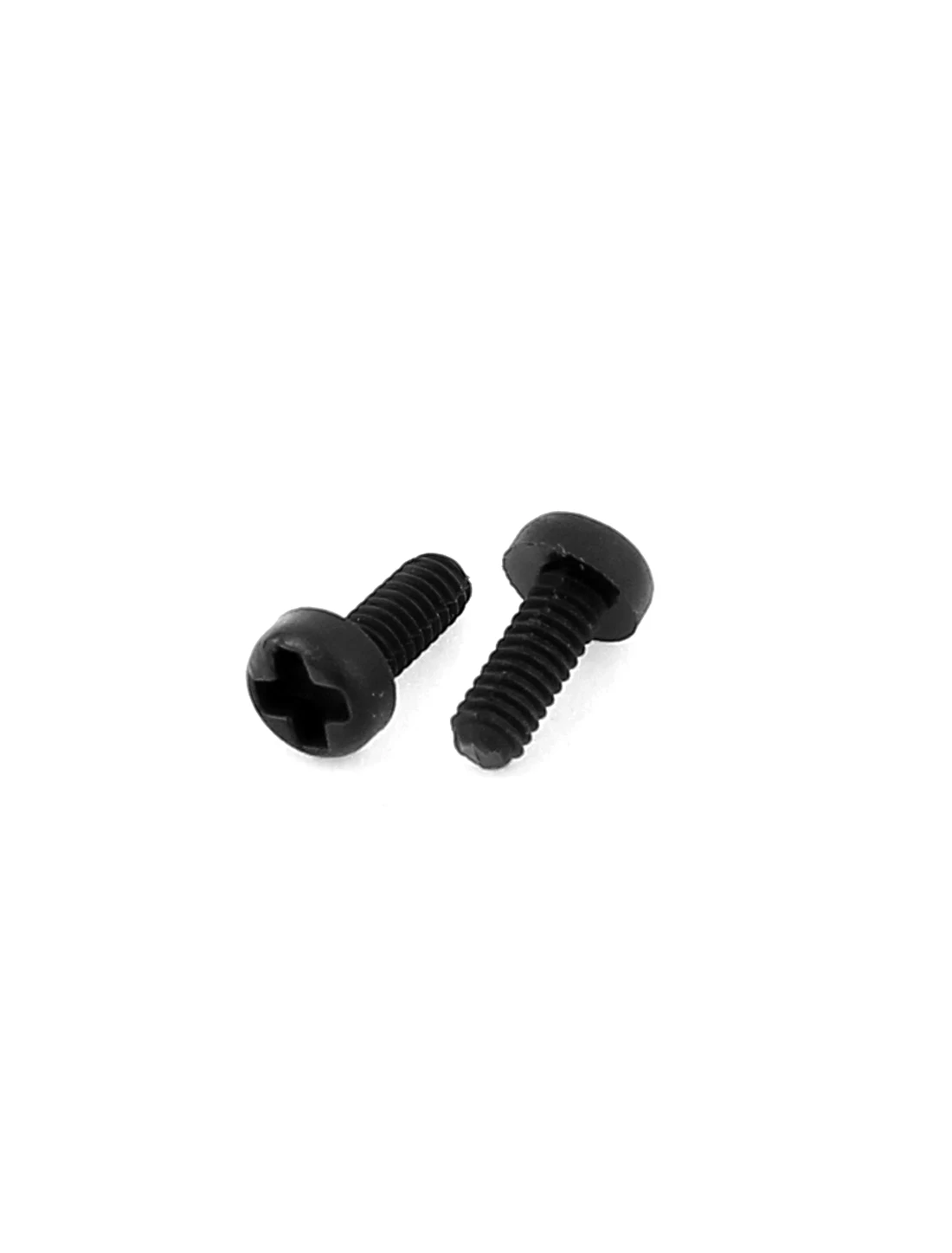 50Pcs Plastic Phillips Cross Pan Head Furniture Machine Screw Round Head External Threaded Bolt Screw M2 M3 5m 10m 15m 20m Black