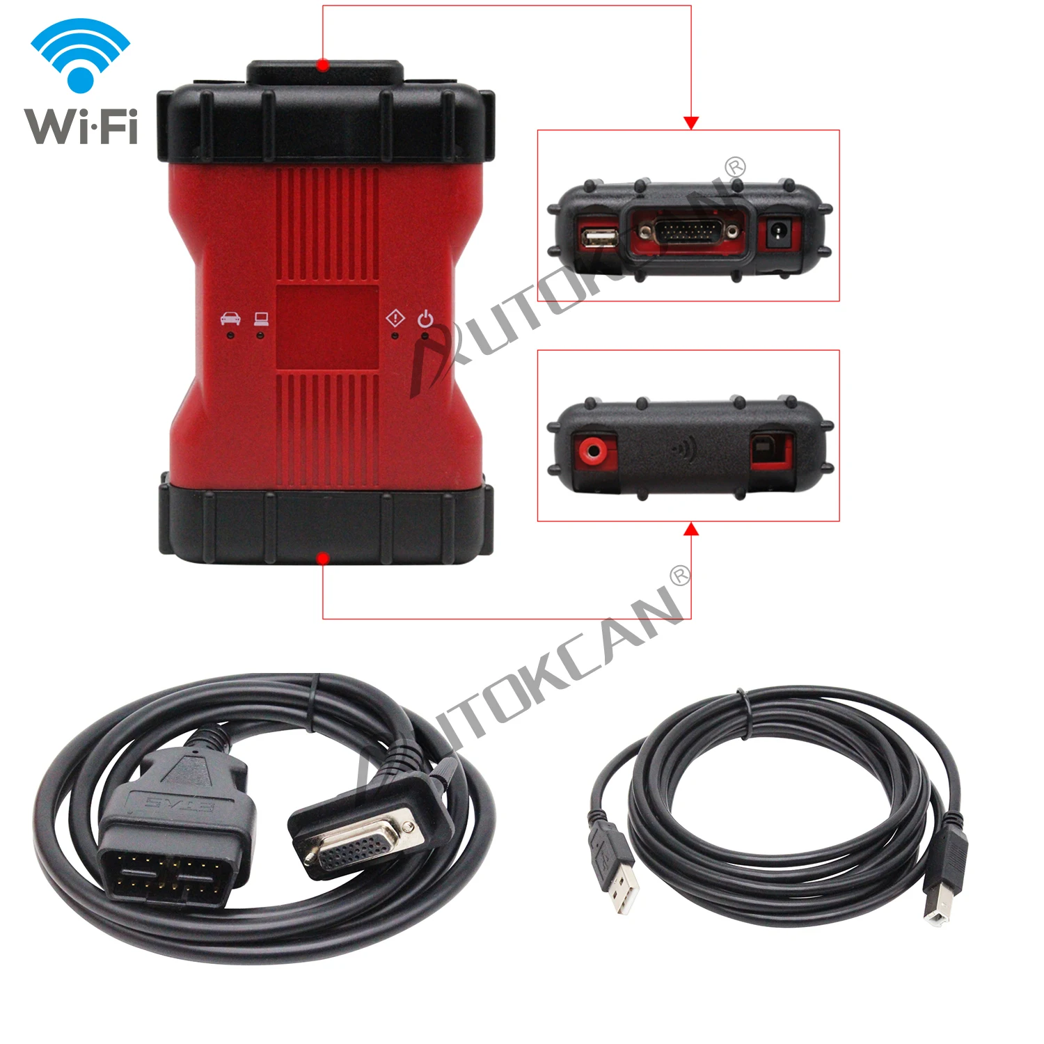 

VCM2 for For-d V130 for Ma-zda V131 With WiFi/USB Connection VCM 2 ECU Programming OBD2 Car Diagnostic Tool