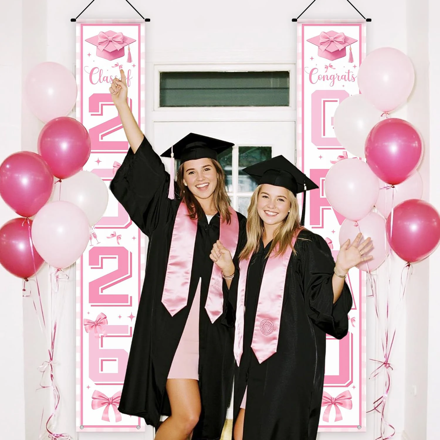 1Pair Pink Bow Class of 2026 D - Supply Event review and price