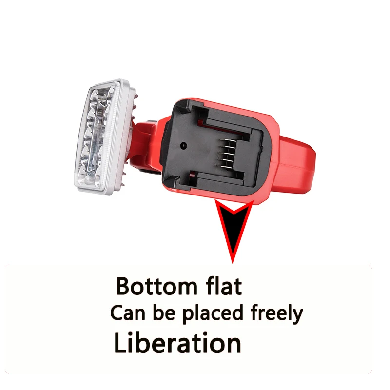 ミルウォーキーツールに使用されるLEDライト、3インチ、屋外および屋内ライト、18vリチウムイオンバッテリー、48-11-1828、48-11-1840