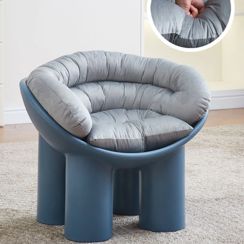 

Simple Elephant Leg Chairs Small Sofa Bedroom single Chair Shoe Changing Stool Balcony Lazy Sofa Cushion Living Room Furniture